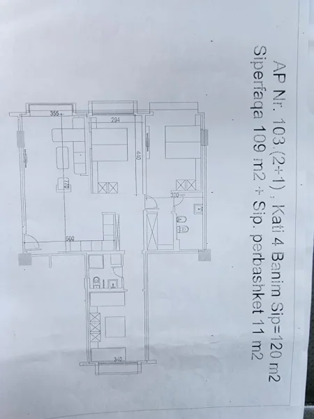 Durres, shitet apartament 2+1+Aneks+Ballkon Kati 4, 120 m² 120.000 € (Durres)