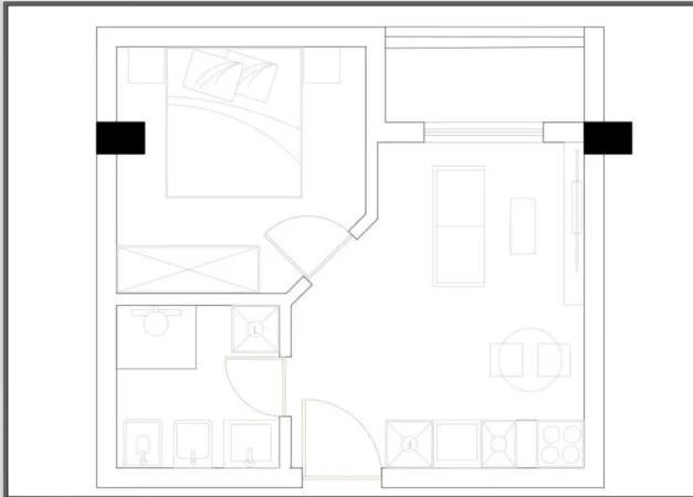 Golem, shitet apartament 1+1 Kati 2, 40 m² 44.000 € (Golem)