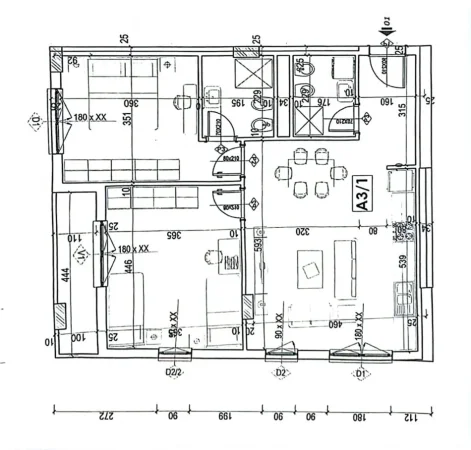Tirane, shes apartament 2+1+Aneks+Ballkon Kati 3, 101 m² 209.000 € (Medreseja)