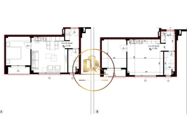 Tirane, jepet me qera apartament 1+1 Kati 4, 66 m² 800 € (Myslym Shyr)