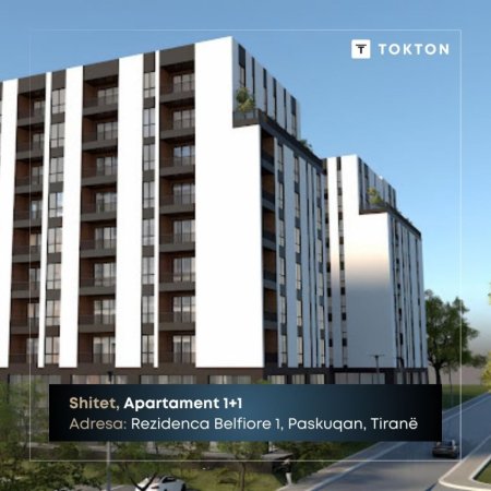 Tirane, shitet apartament 1+1 Kati 2, 59 m² 64.200 € (Rezidenca Belfiore 1, Paskuqan, Tiranë, TT 1716)