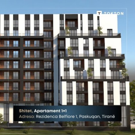 Tirane, shitet apartament 1+1 Kati 2, 53 m² 59.000 € (Rezidenca Belfiore 1, Paskuqan, Tiranë, TT 1717)