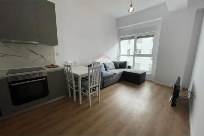 Tirane, jepet me qera apartament 1+1 Kati 5, 55 m² 400 € (Ali Dem)