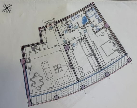 Tirane, jepet me qera zyre Kati 5, 117 m² 1.700 € (Lake View Residence)