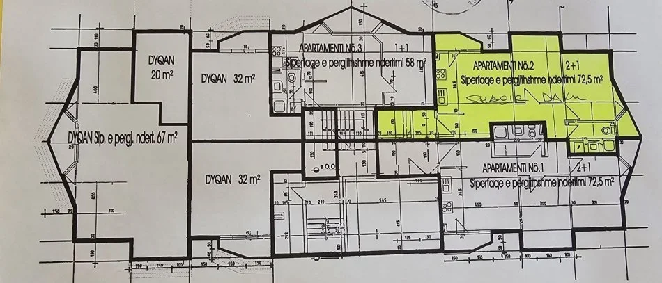 Tirane, shitet apartament Kati 2, 72 m² 119.000 € (FUSHA E AVIACIONIT)