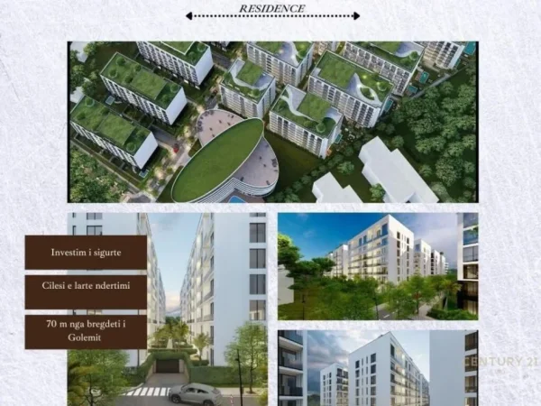 Golem, shitet apartament 1+1 Kati 5, 73 m² 87.984 € (Pishat e Buta)