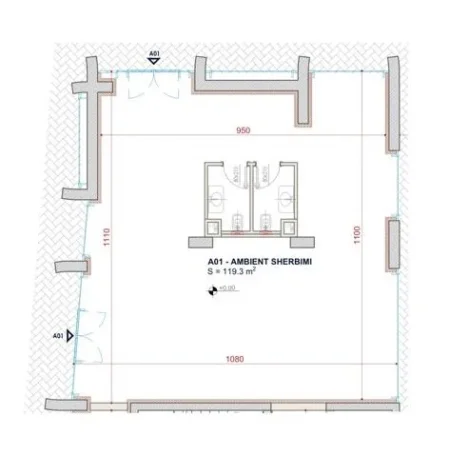 Tirane, shes ambjent biznesi Kati 0, 119 m² 715.800 Euro (Bulevardi i Ri)