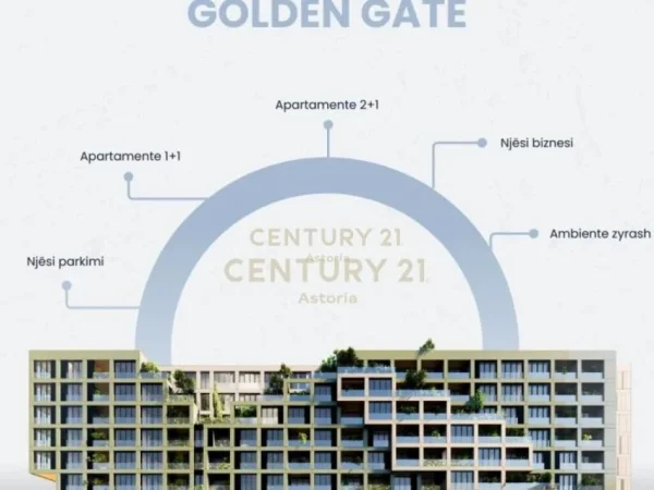 Tirane, shitet apartament 1+1 Kati 7, 75 m² 111.840 € (Golden Gate, Shkoze)