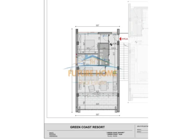Vlore, shes apartament 2+1+Ballkon Kati 1, 86 m² 620.000 € (GREEN COAST)