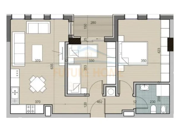 Tirane, shitet apartament 2+1 Kati 1, 90 m² 85.700 € (UNIVERS CITY)
