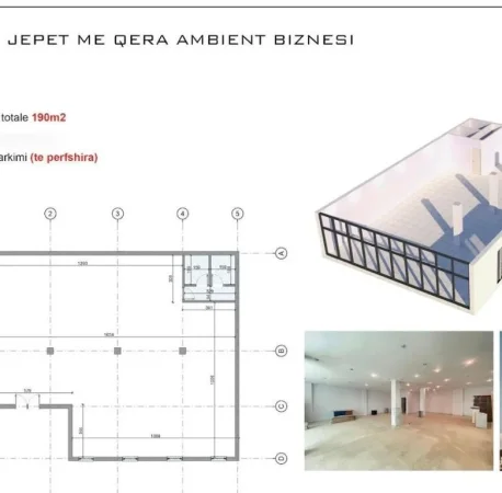 Tirane, jap me qera ambjent biznesi , 1.244 m² 8.700 € (Astiri)