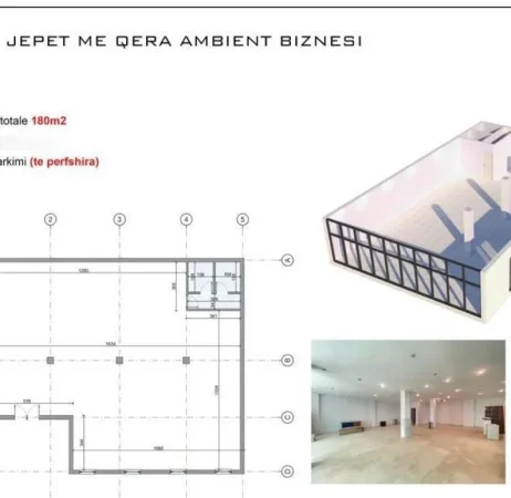 Tirane, jap me qera ambjent biznesi , 1.244 m² 8.700 € (Astiri)