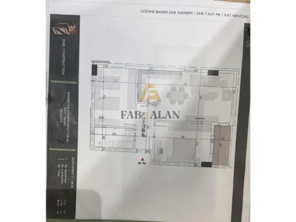 Tirane, shitet apartament 2+1 Kati 1, 89 m² 106.800 € (Paskuqan)