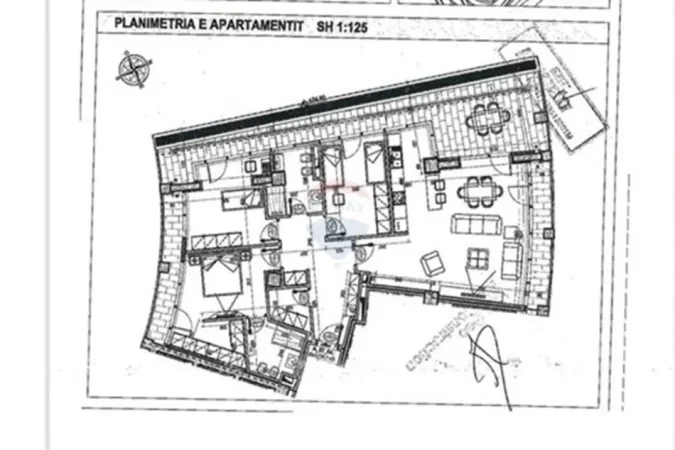 Tirane, shitet apartament 3+1+Ballkon Kati 7, 221 m² 690.000 € 