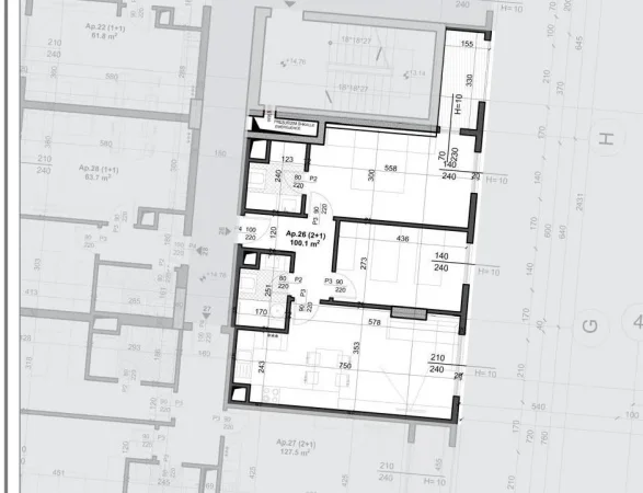 Tirane, shitet apartament 2+1 Kati 4, 100 m² 160.000 € (Jordan misja)