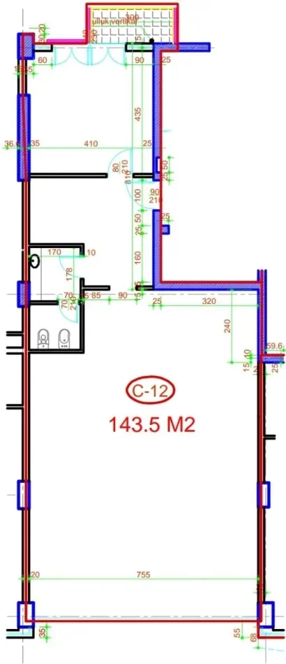 Tirane, jepet me qera zyre Kati 7, 210 m² 3.300 € (Rruga Abdyl Frasheri)
