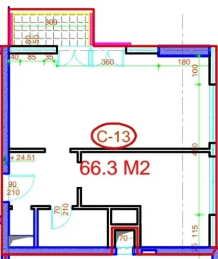Tirane, jepet me qera zyre Kati 7, 210 m² 3.300 € (Rruga Abdyl Frasheri)