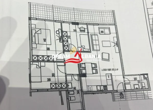 Tirane, shitet apartament 3+1 Kati 5, 123 m² 180.000 € (myslym keta)