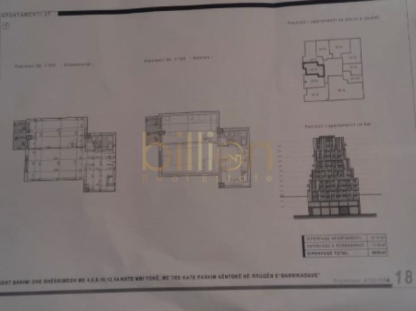 Tirane, shitet apartament 1+1 Kati 3, 69 m² 207.000 € 