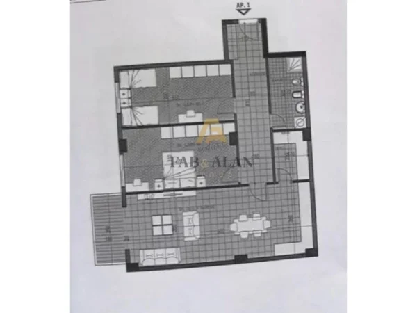 Tirane, shitet apartament 2+1 Kati 2, 118 m² 112.000 € (Fresk, prane Restorant Muraga)