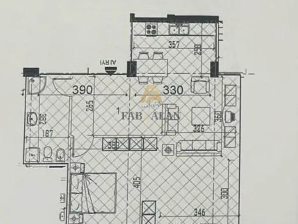 Tirane, shitet apartament 1+1 Kati 5, 81 m² 85.000 € (Fresk, te Kompleksi Tom Doshit)