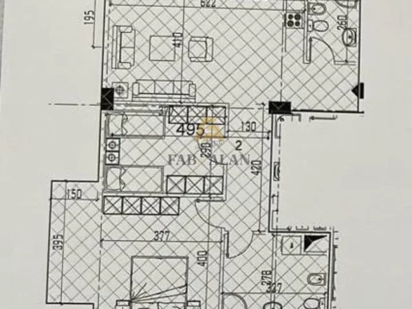 Tirane, shitet apartament 2+1+2 Kati 5, 99 m² 104.000 € (fresk, te Kompleksi Tom Doshit)