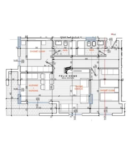 Tirane, shitet apartament 2+1+Aneks+Ballkon Kati 4, 110 m² 205.000 € (RRUGA E KAVAJES)