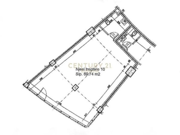 Tirane, jepet me qera ambjent biznesi Kati 0, 70 m² 2.500 € (Lake View)