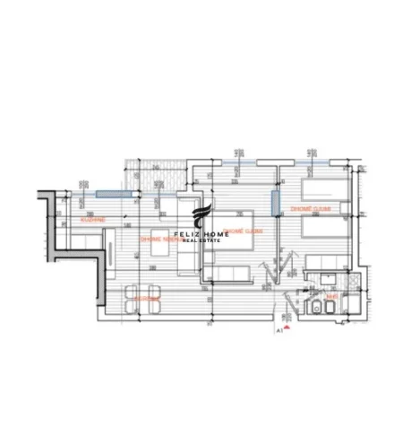 Tirane, shitet apartament 2+1+Ballkon Kati 4, 82 m² 152.000 € (RRUGA E KAVAJES)