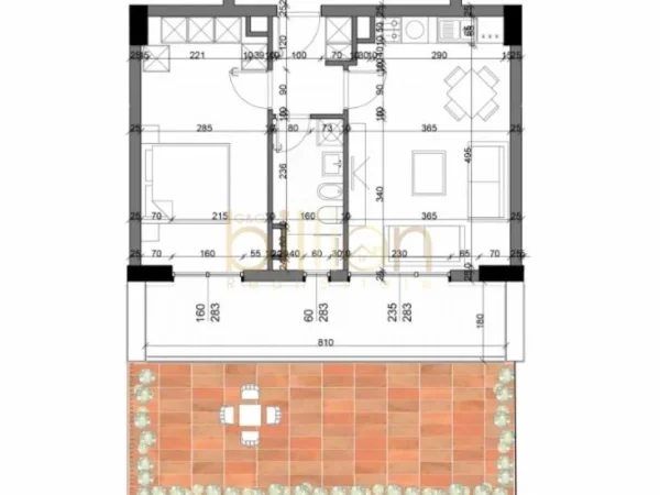 Tirane, shitet apartament 1+1 Kati 1, 79 m² (Mjull Bathore, Tirana, Albania)