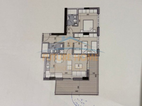Tirane, shitet apartament 2+1+Ballkon Kati 3, 98 m² 126.200 € (UniversCity)