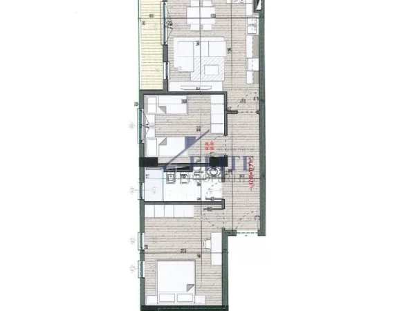 Tirane, shitet apartament 2+1+Ballkon Kati 5, 91 m² 92.062 € (Univers City)