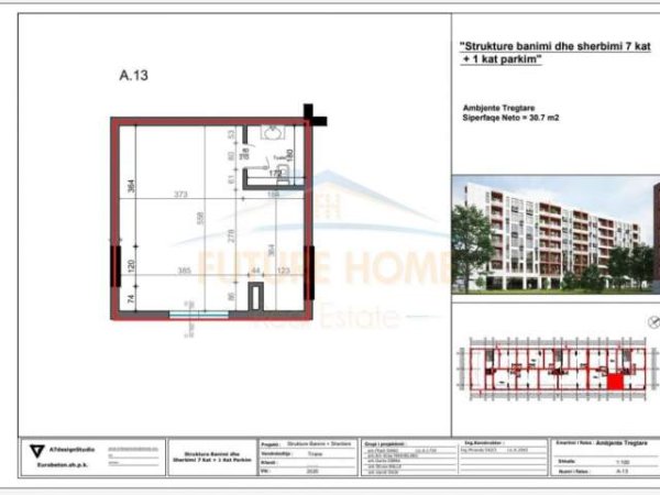 Tirane, shitet ambjent biznesi Kati 0, 31 m² 76.500 Euro (Dogana)