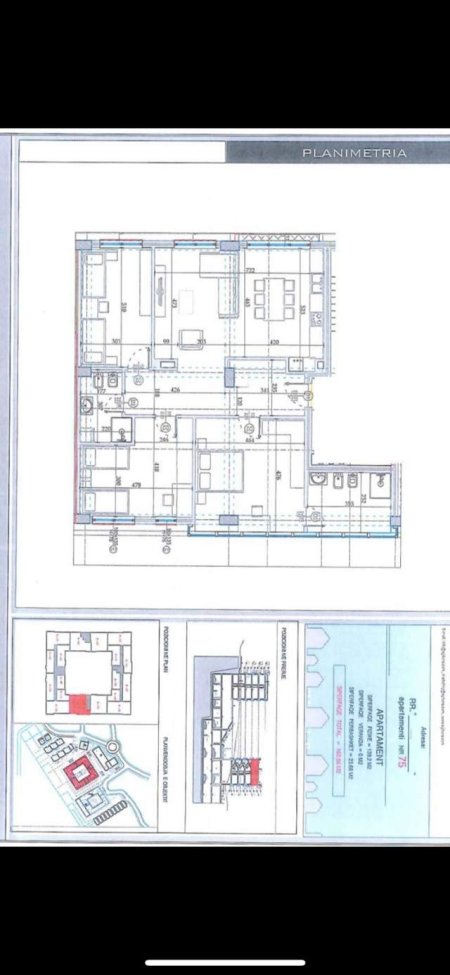 Tirane, shes apartament 3+1+A+BLK Kati 6, 163 m² 195.000 Euro (Kodra e Diellit)