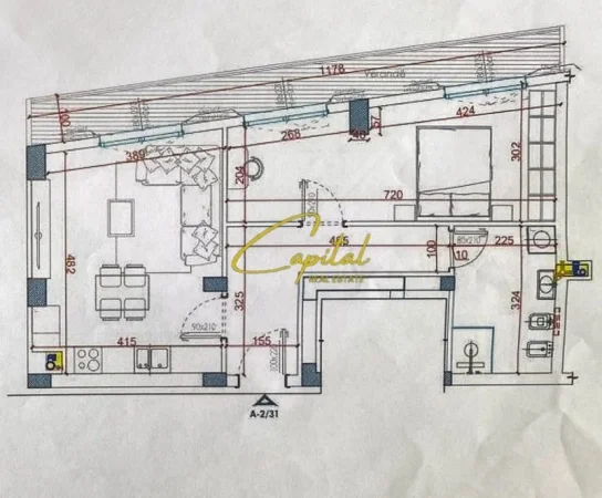 Tirane, shitet apartament 1+1 Kati 6, 57 m² 77.100 € (PASKUQAN)