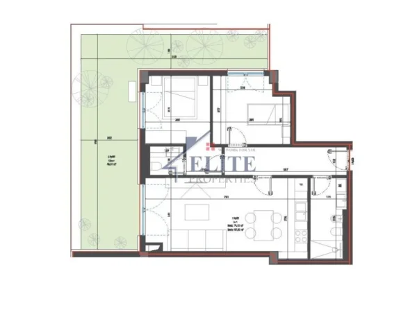Dhermi - Palase, shitet apartament 2+1 Kati 0, 133 m² 312.870 € (Village Suqare)