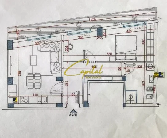 Tirane, shitet apartament 1+1 Kati 5, 73 m² 95.989 € (PASKUQAN)