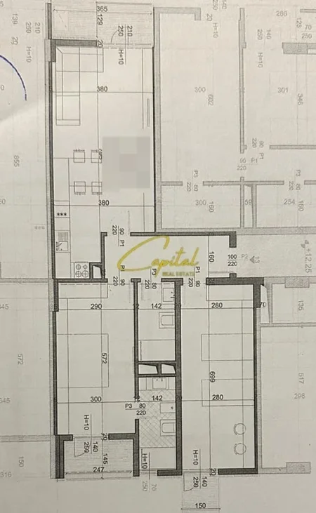 Tirane, shitet apartament 2+1 Kati 3, 127 m² (FUSHA AVIACIONIT)