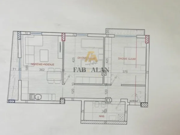 Tirane, shitet apartament 2+1 Kati 7, 99 m² 177.500 € (Porcelan)