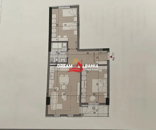 Tirane, shitet apartament 2+1 Kati 2, 94 m² 94.000 € (Univers City)