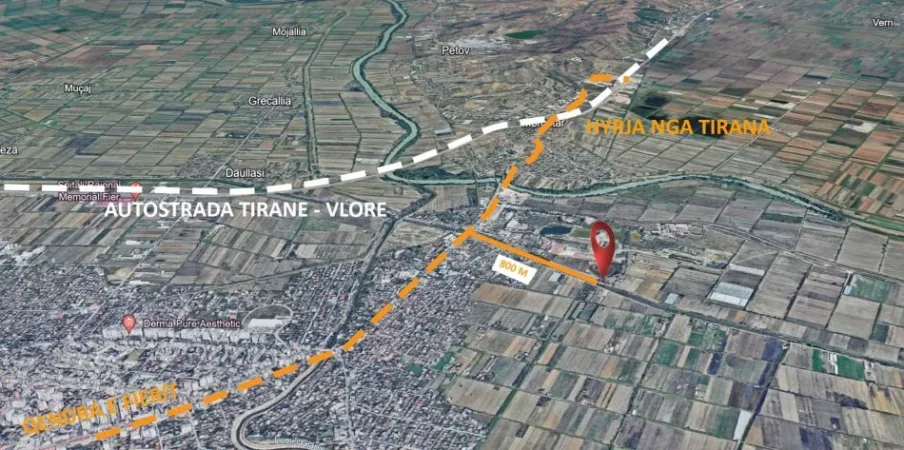 Fier, shes toke , 3.000 m² 50.000 € (afer fabrikes se tullave)