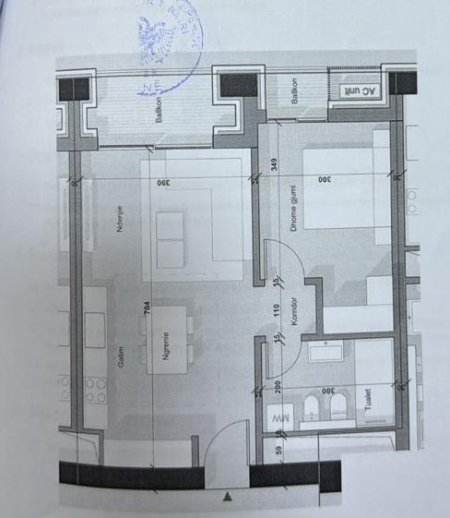 Tirane, shes apartament 1+1+Ballkon Kati 10, 82 m² 189.520 € (Tirana Boulevard)