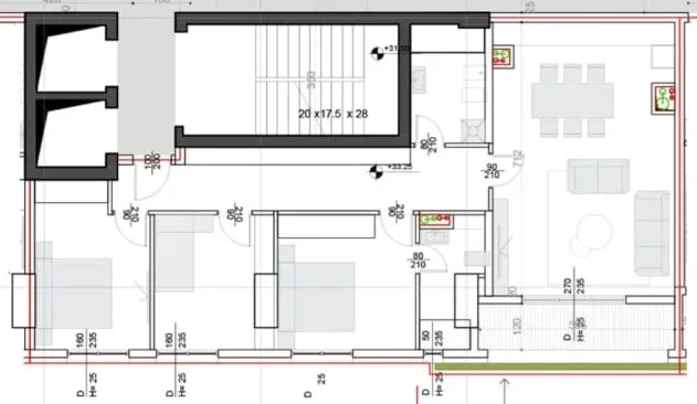 Tirane, shitet apartament 3+1 Kati 9, 140 m² 364.000 € (rr Kavajes)