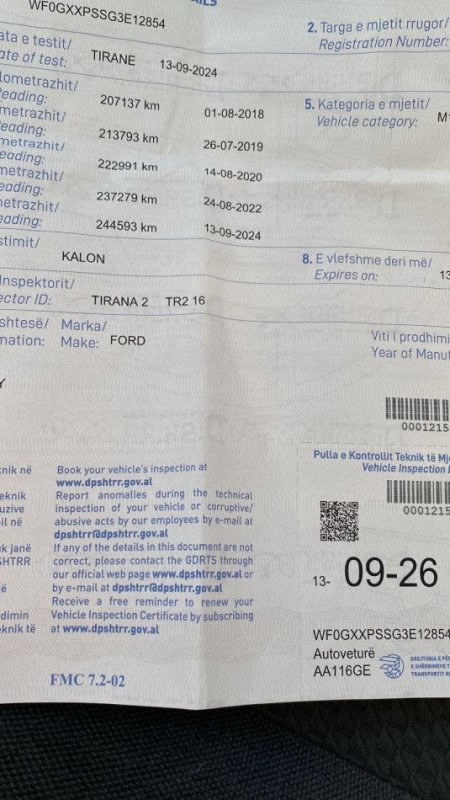 Tirane, shitet makine FORD GALAXY TDI Nafte, gri metalizato manuale Kondicioner 245.000 km 3.700 €