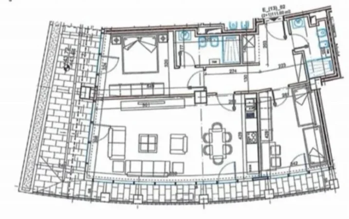 Tirane, shitet apartament 2+1+Ballkon Kati 13, 131 m² 423.000 € (Lake View Residence Liqeni)