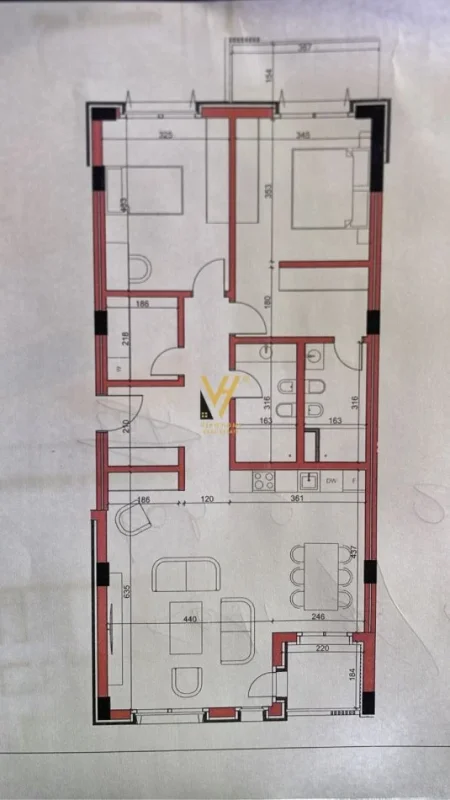 Tirane, shitet apartament 2+1+Ballkon Kati 1, 137 m² 275.000 € (MJULL BATHORE)
