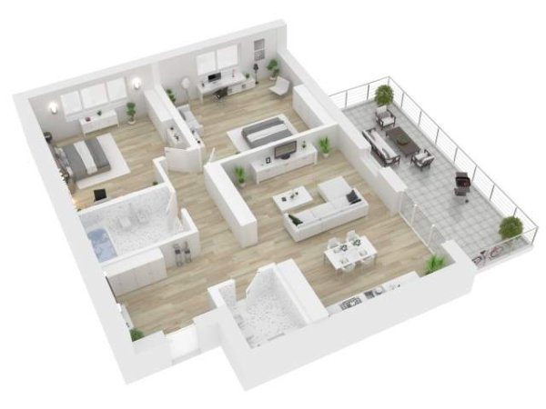 Tirane, shitet apartament 3+2+BLK Kati 18, 128 m² 349.900 Euro (Rruga e Kavajes)