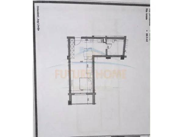 shitet garsonier 1+1 Kati 2, 58 m² 58.300 € (PASKUQAN).   UNA45877