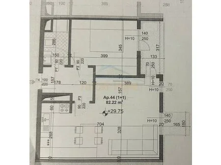 Tirane, shitet apartament 1+1 Kati 8, 82 m² 115.108 € (Mei’s Garden Residence, Ish Fusha e Aviacionit, AREA48798)