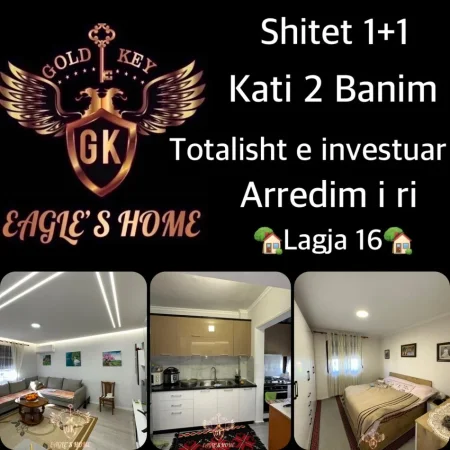Durres, shes apartament 1+1 Kati 2, 60 m² 70.000 € (Lagja 16,Durres)